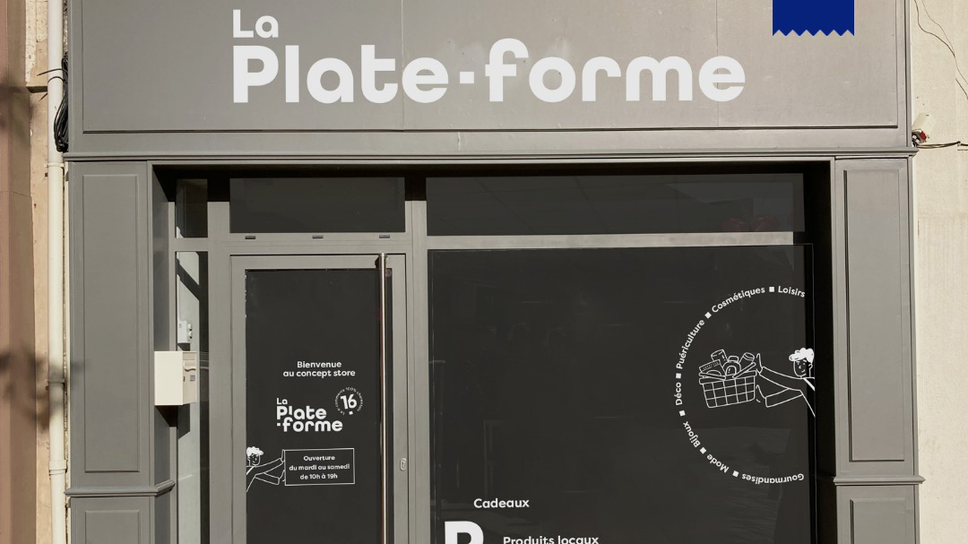 Présent dans la boutique éphémère de La Plate-Forme à Angoulême.