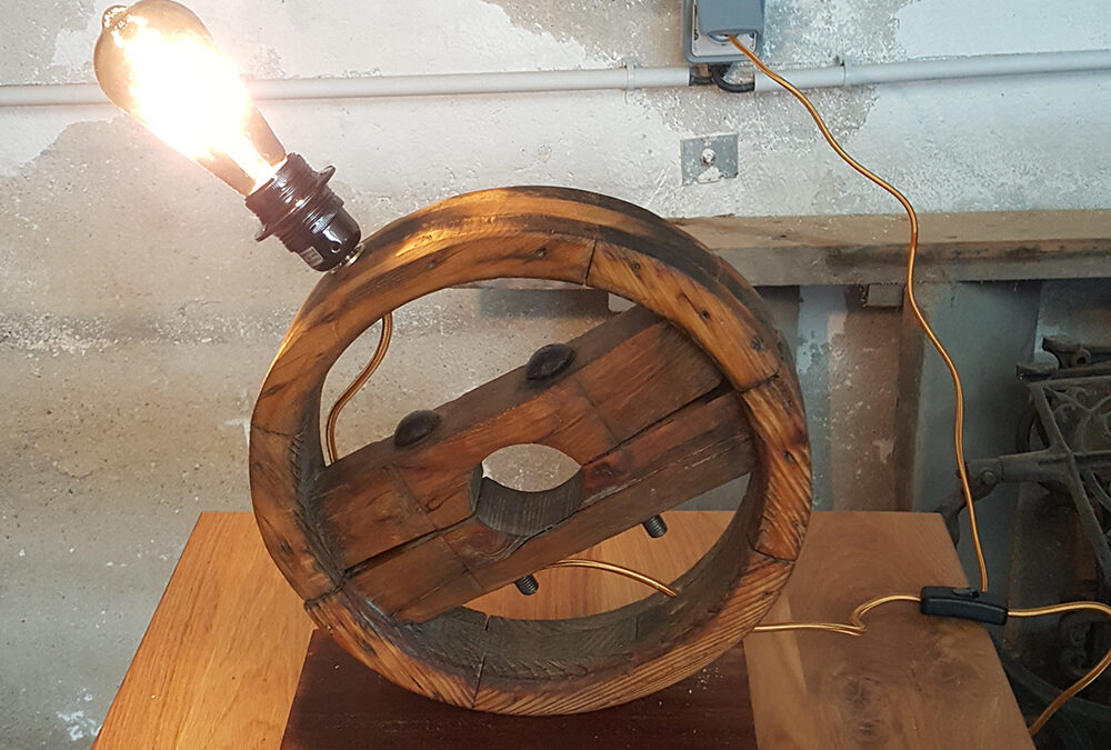 Lampe upcyclée